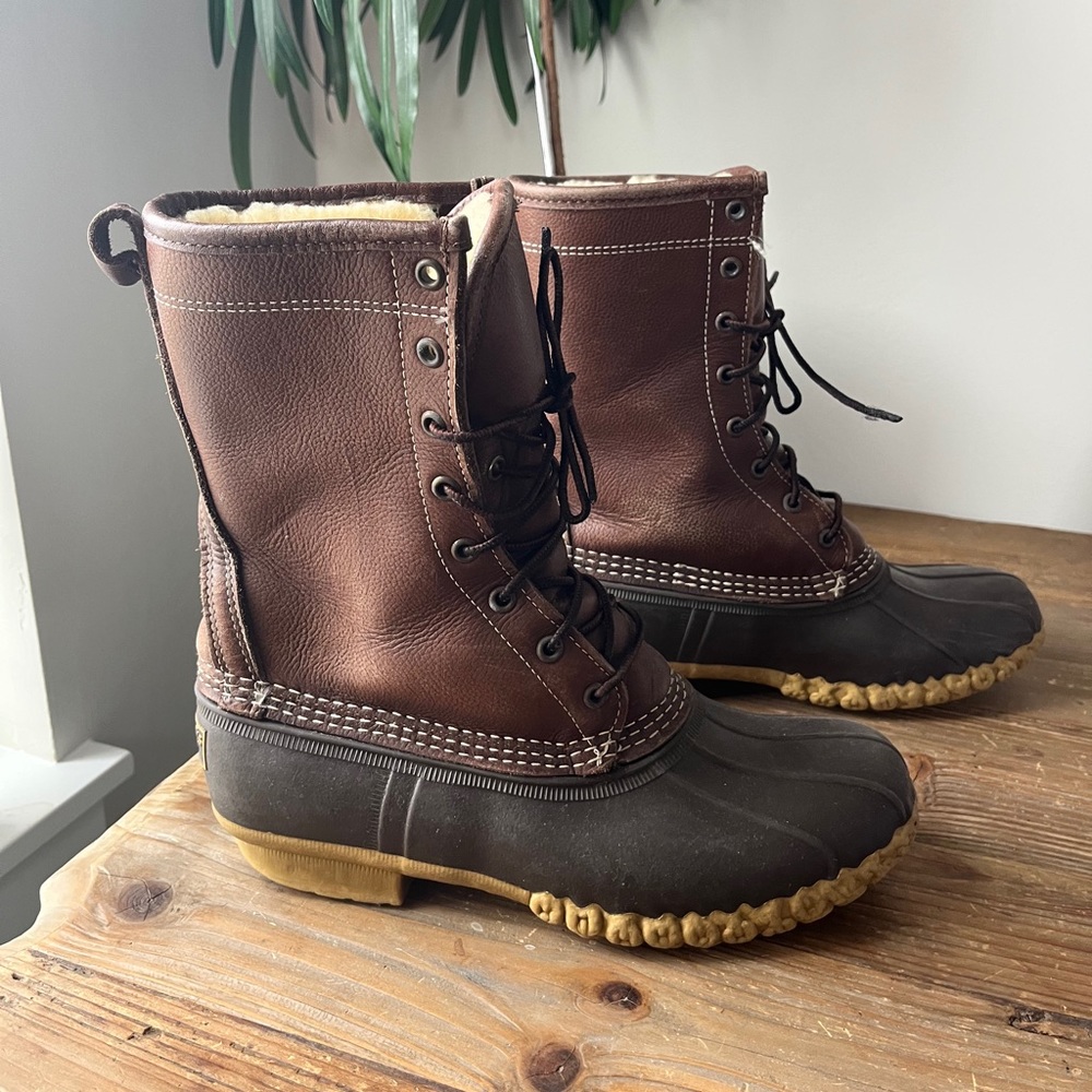 LL Bean Fur Lined Winter Boots